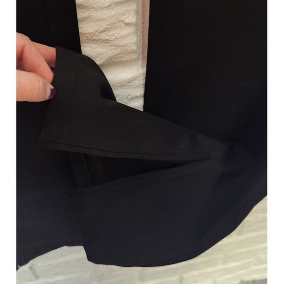 Paige Winona High Rise Slit Hems Bootcut Black Stretch Pants Women's Size 30 - Picture 4 of 6